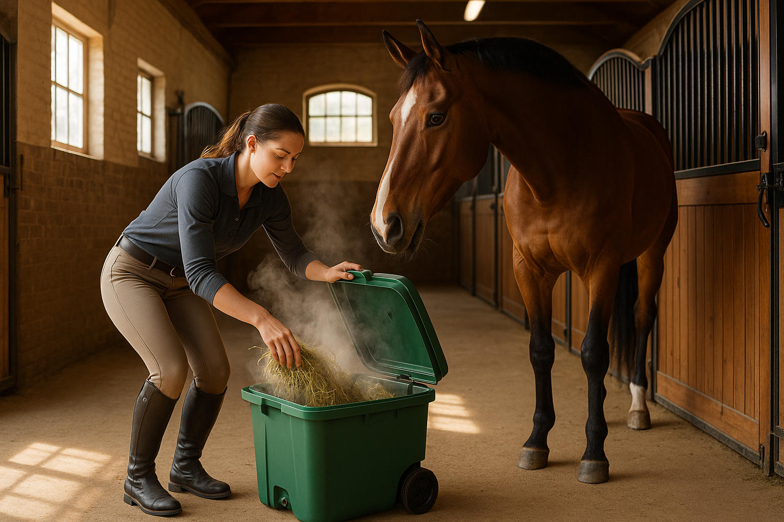 Is het beter om hooi te weken of te stomen?